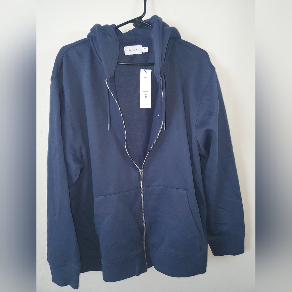 Topman Zip-Up Hoodie
